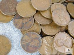 Approximately 1 pound of mixed Lincolns cents