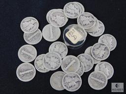 Lot of 1928-D Mercury dimes