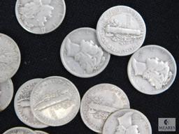 Group of (50) mixed Mercury dimes