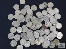 Approximately 1 pound of mixed Jefferson nickels