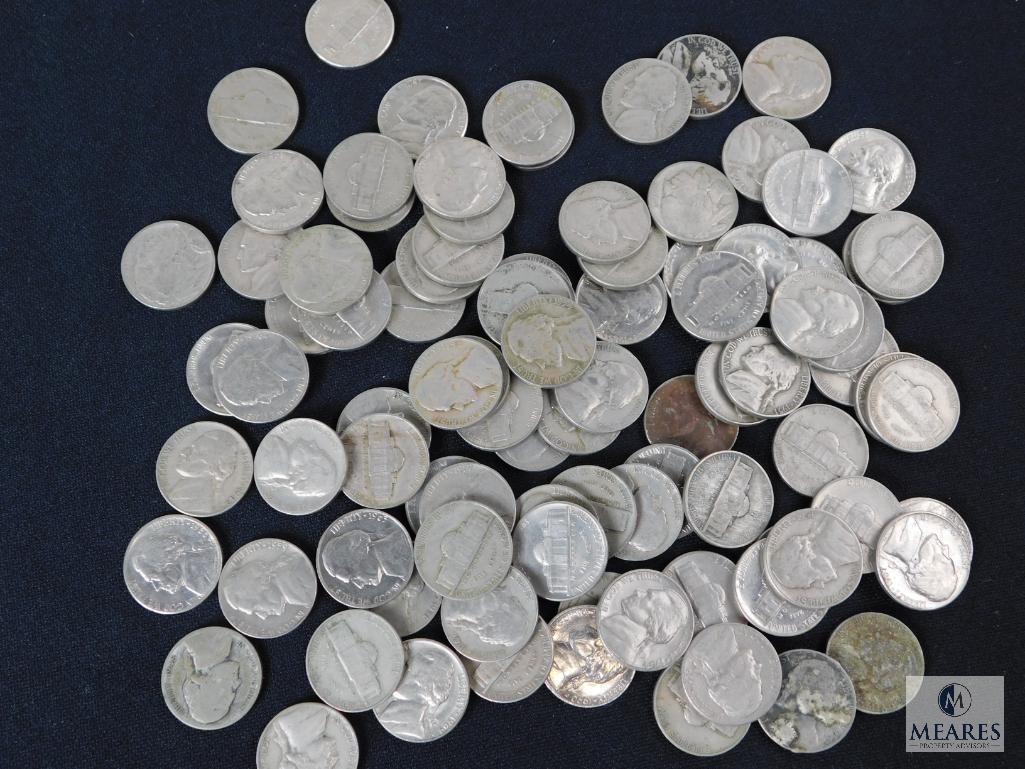 Approximately 1 pound of mixed Jefferson nickels