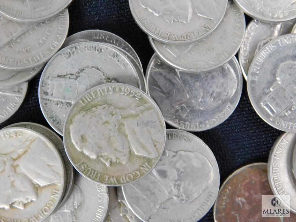 Approximately 1 pound of mixed Jefferson nickels
