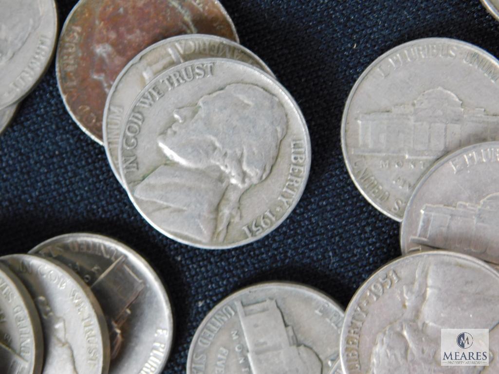 Approximately 1 pound of mixed Jefferson nickels