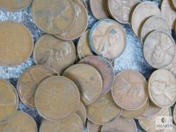 Approximately 1 pound of mixed Lincolns cents