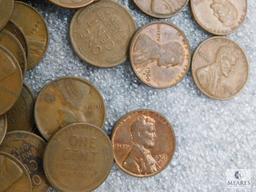 Approximately 1 pound of mixed Lincolns cents