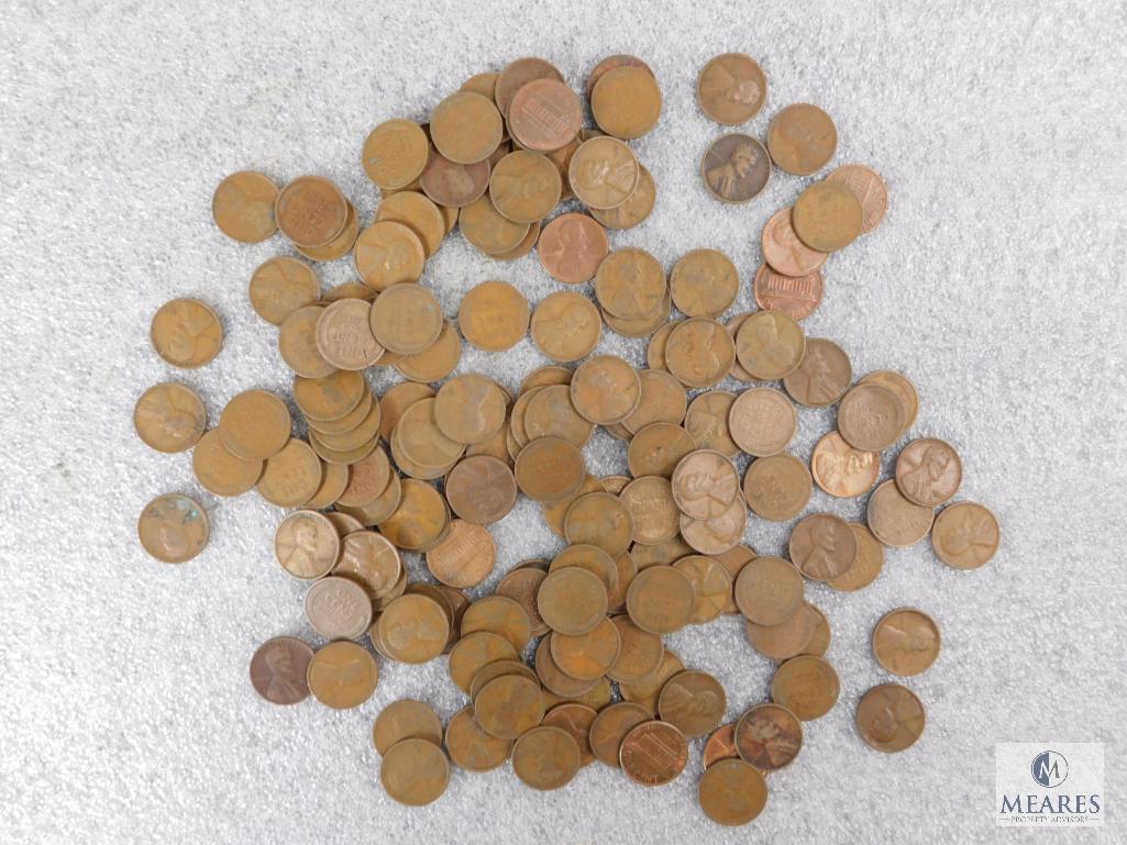 Approximately 1 pound of mixed Lincolns cents