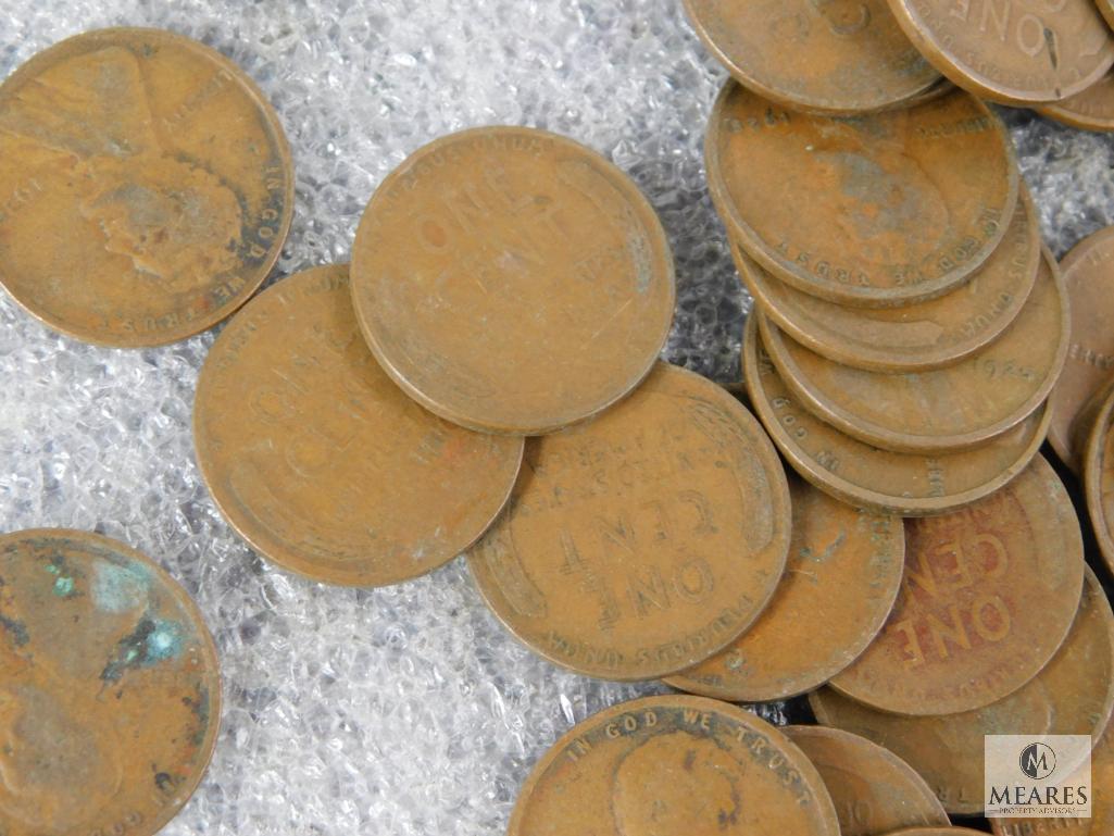 Approximately 1 pound of mixed Lincolns cents