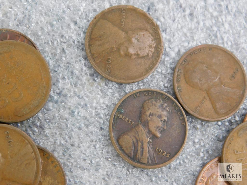 Approximately 1 pound of mixed Lincolns cents
