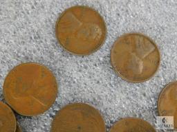 Approximately 1 pound of mixed Lincolns cents