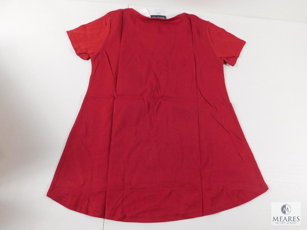 Case of 9 New Girls Size Medium 7/8 Red Fuzzy Harry Potter T-shirts