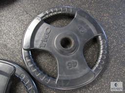 Pair TKO Tri-Grip Weight plates - 45 lbs each