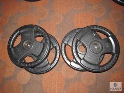 Lot of 4: TKO Tri-Grip Weight plates 25 - lbs each