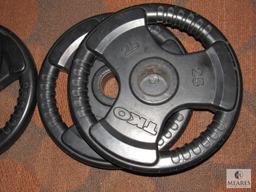 Lot of 4: TKO Tri-Grip Weight plates 25 - lbs each