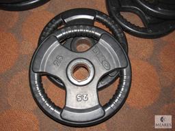 Lot of 4: TKO Tri-Grip Weight plates - 25 lbs each