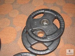 Lot of 4: TKO Tri-Grip Weight plates - 25 lbs each