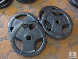 Lot of 4: TKO Tri-Grip Weight plates 45 lbs each