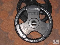Set of 2: TKO Tri-Grip Weight plates 45 lbs each
