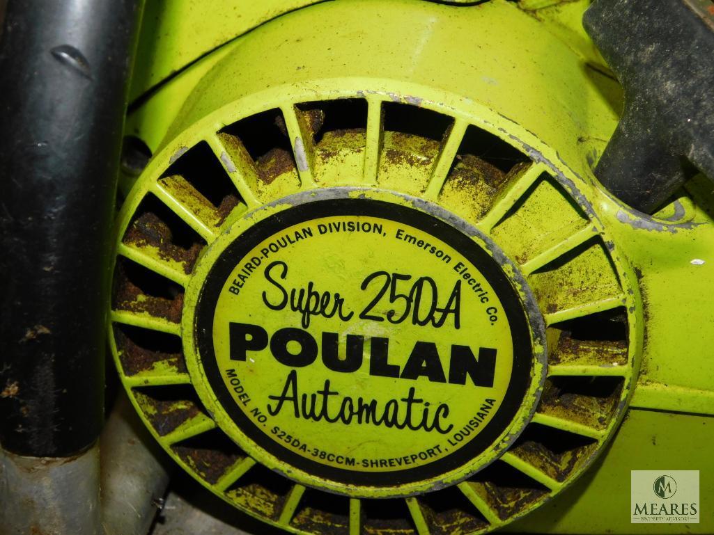 Lot of (2) Poulan Gas Powered Chainsaws: (1) Micro XXX & (1) Super 250A
