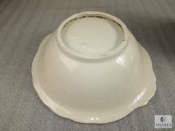 Vintage Porcelain Wash Bin & Pitcher Set Ivory Color