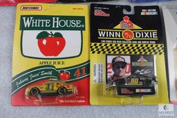Lot of 7 Diecast Collector Nascar Cars Racing Champions Mark Martin, Darrell Waltrip, and more
