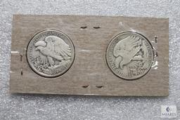 Group of (2) Walking Liberty halves