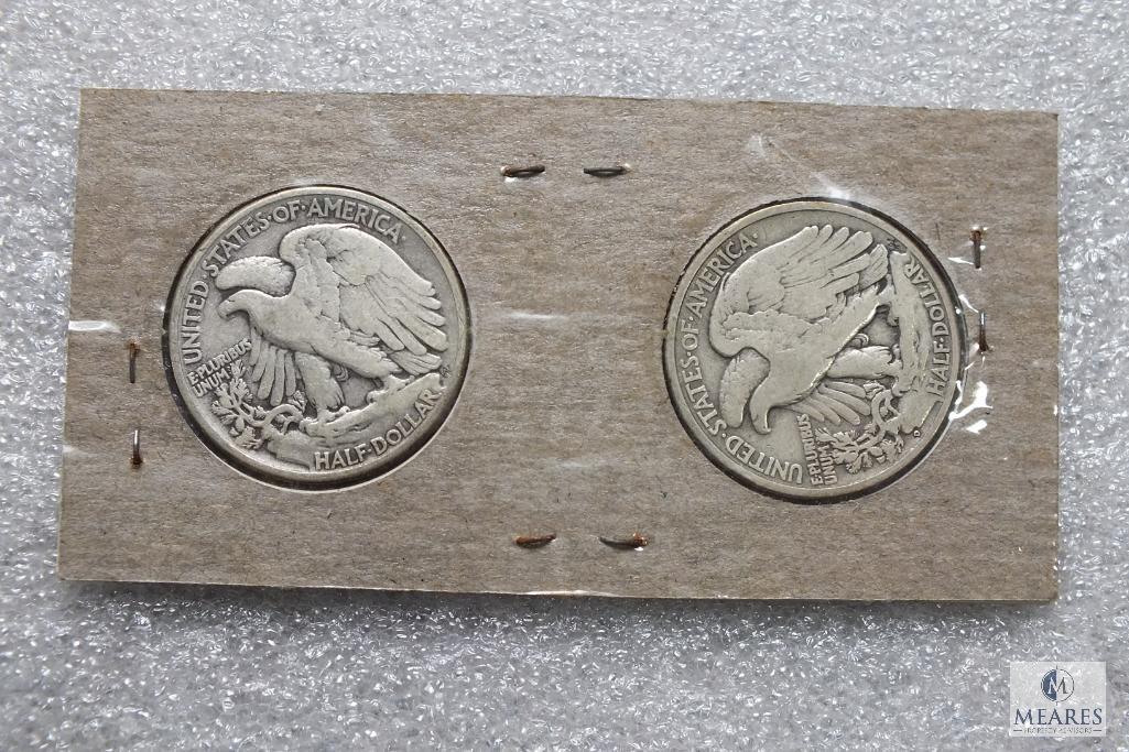 Group of (2) Walking Liberty halves