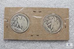 Group of (2) Walking Liberty halves