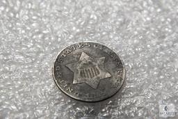 1852 Three-cent piece