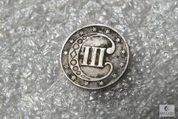 1852 Three-cent piece