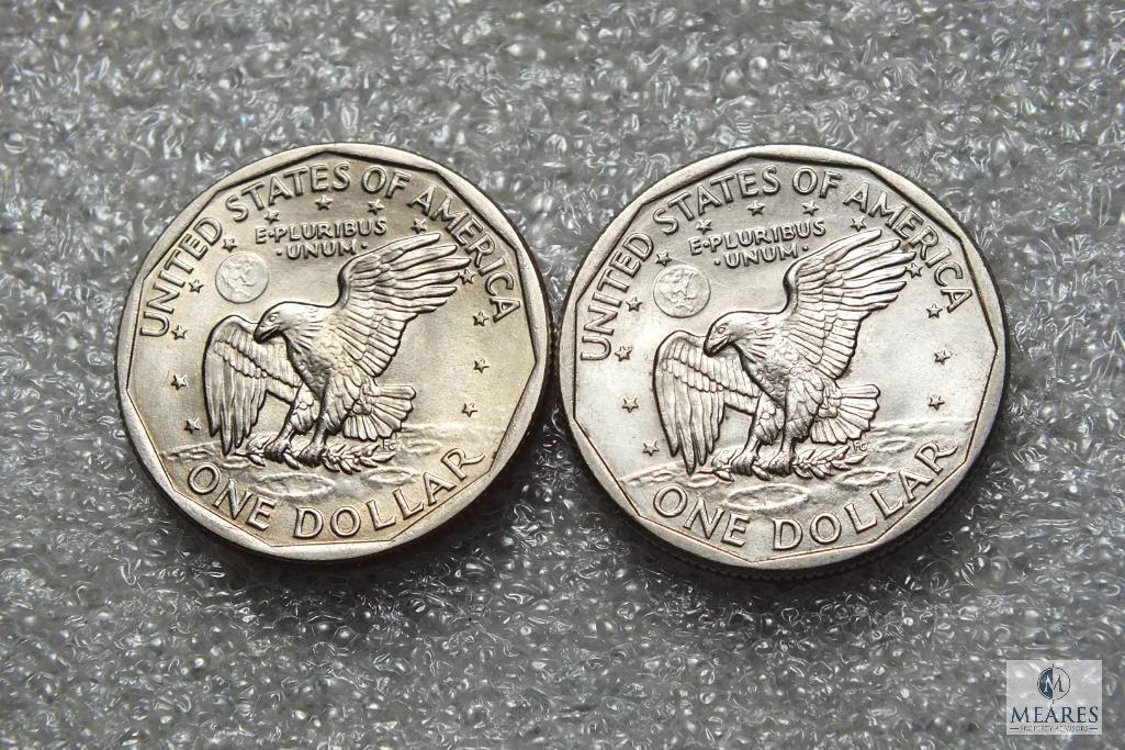 Lot of (5) 1979 Susan B Anthony dollars - Possible Wide Rim - Near Date Varieties included