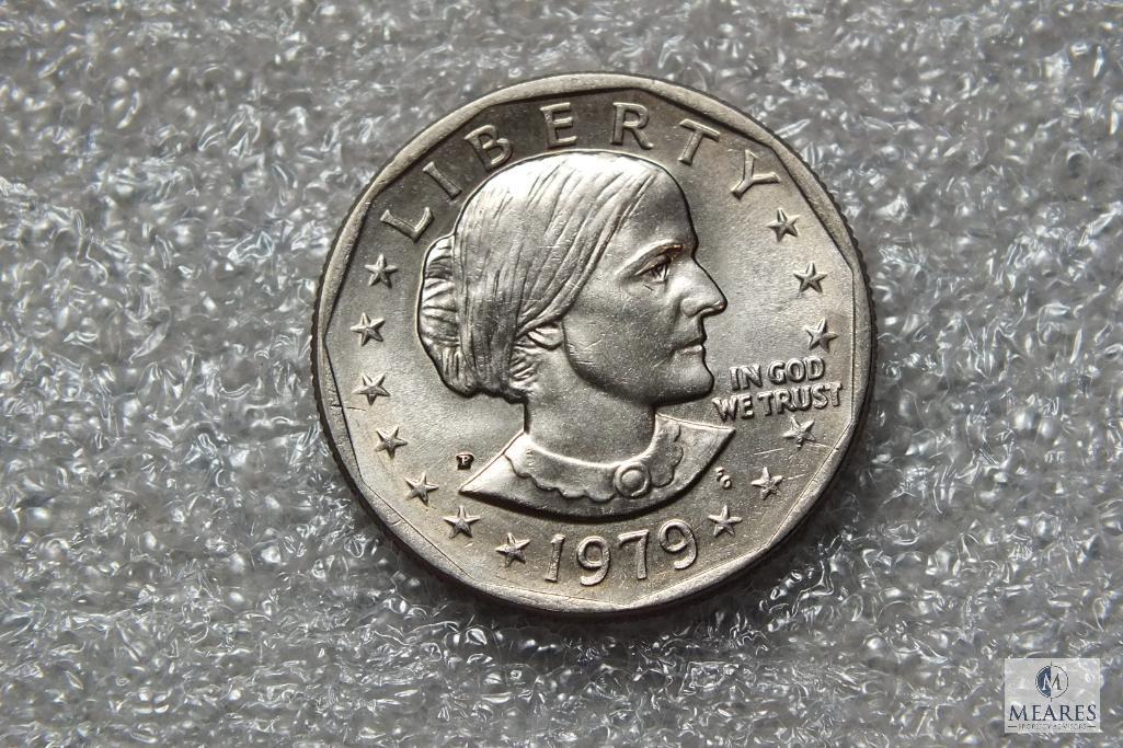 Lot of (5) 1979 Susan B Anthony dollars - Possible Wide Rim - Near Date Varieties included