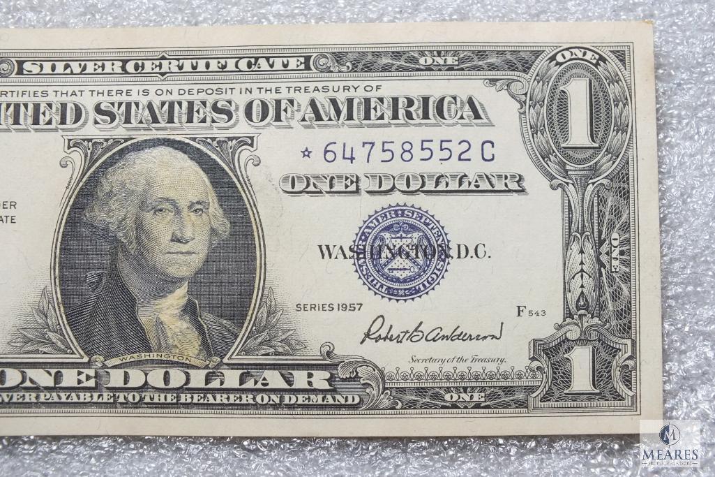 Series 1957 US $1 silver certificate - STAR NOTE