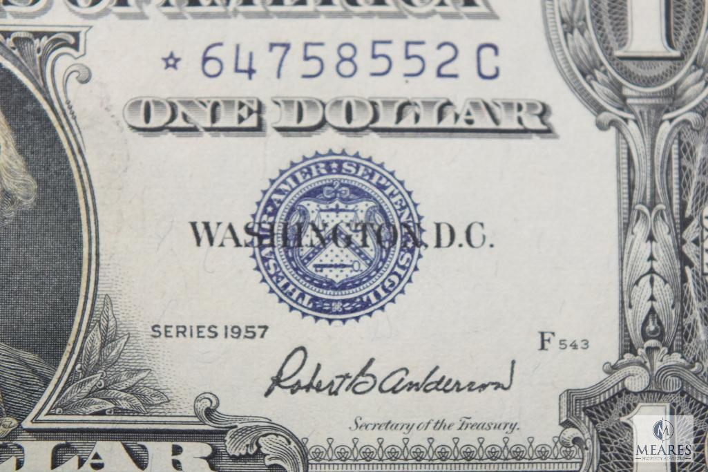 Series 1957 US $1 silver certificate - STAR NOTE