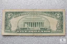 Group of (2) Series 1963 US $5 red seal notes