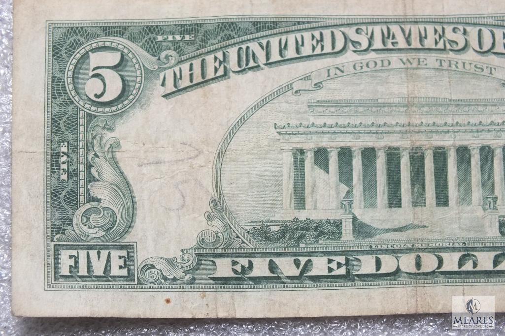 Group of (2) Series 1963 US $5 red seal notes