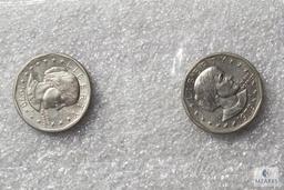 Lot of (14) 1979 Susan B Anthony dollars - Possible Wide Rim - Near Date Varieties included
