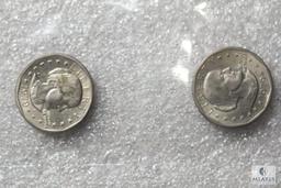 Lot of (14) 1979 Susan B Anthony dollars - Possible Wide Rim - Near Date Varieties included