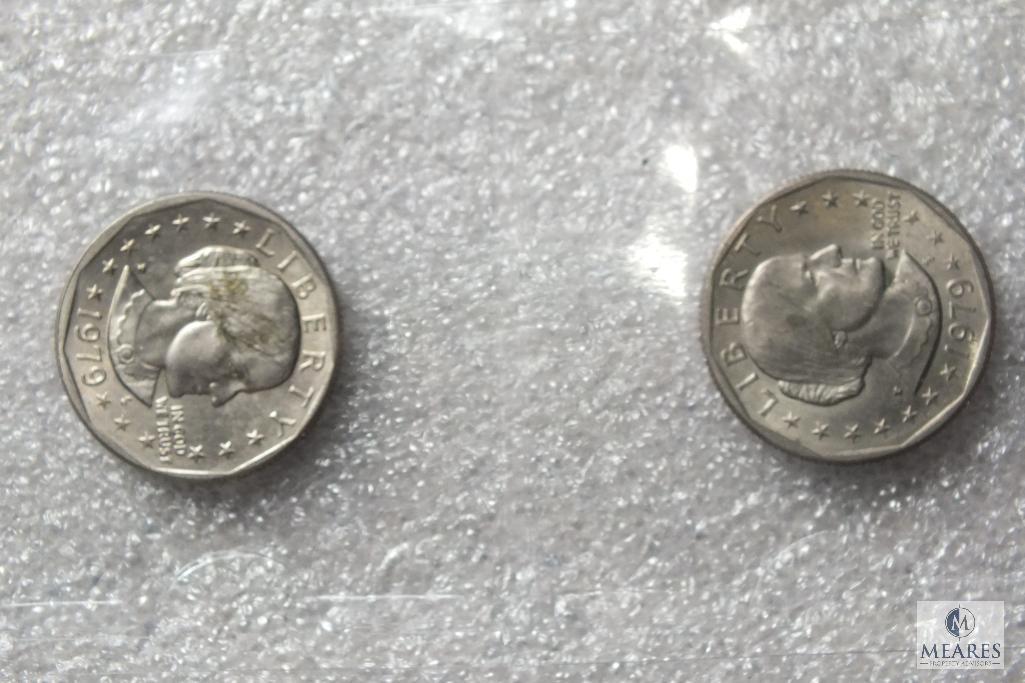 Lot of (14) 1979 Susan B Anthony dollars - Possible Wide Rim - Near Date Varieties included