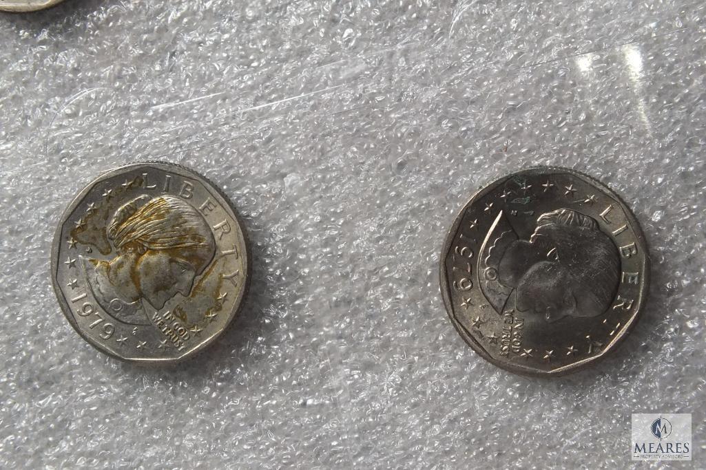 Lot of (14) 1979 Susan B Anthony dollars - Possible Wide Rim - Near Date Varieties included