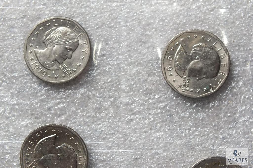 Lot of (14) 1979 Susan B Anthony dollars - Possible Wide Rim - Near Date Varieties included