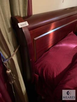 King Size Headboard, Footboard, Frame and Linens