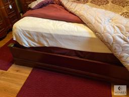 King Size Headboard, Footboard, Frame and Linens