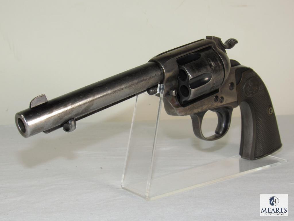1902 Colt Bisley Model .38 WCF Revolver with Colt Archive Letter