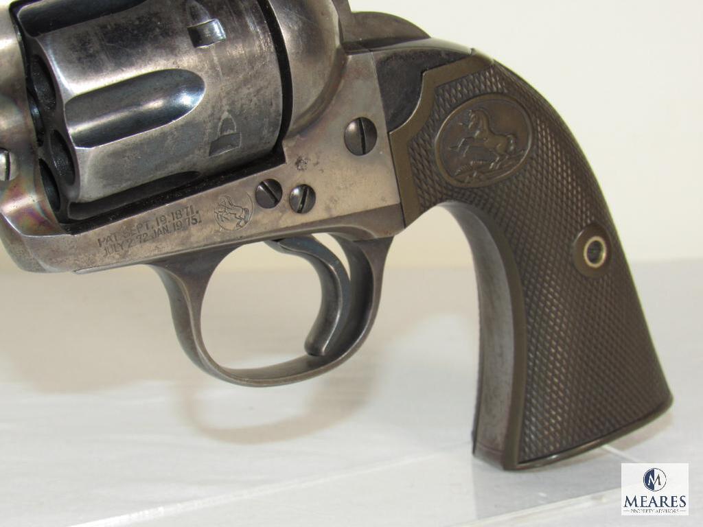 1902 Colt Bisley Model .38 WCF Revolver with Colt Archive Letter