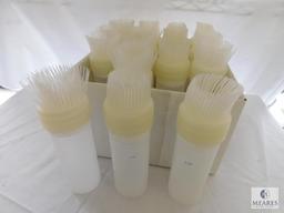 Lot of 8 Tablecraft BBQ Sauce Brush Dispensing Squeeze Bottles