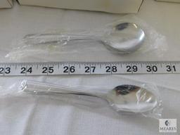 Alegacy Dominion Pattern Dinnerware, 8 dz Bouillon Spoons, 4 dz teaspoons