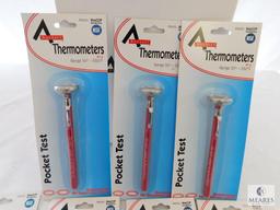 Lot of 12 Adcraft Thermometers PT-3 Range 50 degree to 550 degrees