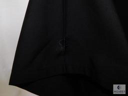 Happy Chef Coat Black Short Sleeve size Medium