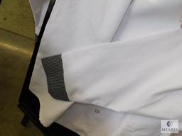 Best Textiles White & Houndstooth Trim Long Sleeve Chef Coat sz XL 46-50