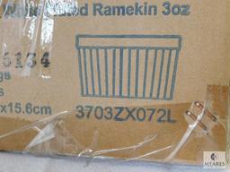 Case of 23 International Tableware White Fluted Ramekin 3 oz Bowls